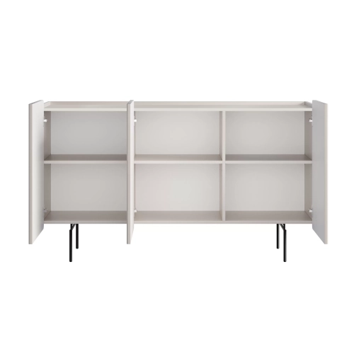 Komoda Malmi 150 cm - kaszmir / czarne nóżki